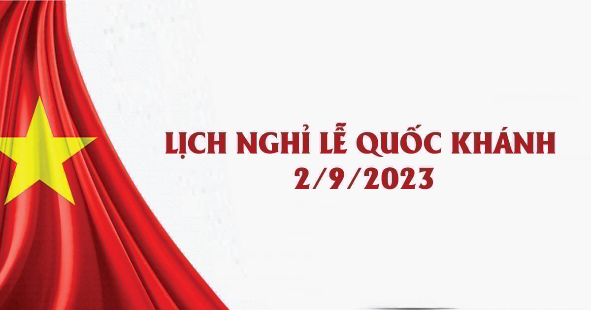 THÔNG BÁO LỊCH NGHỈ LỄ QUỐC KHÁNH 02/9/2023 CỦA BỆNH VIỆN ĐA KHOA HUYỆN MƯỜNG LA